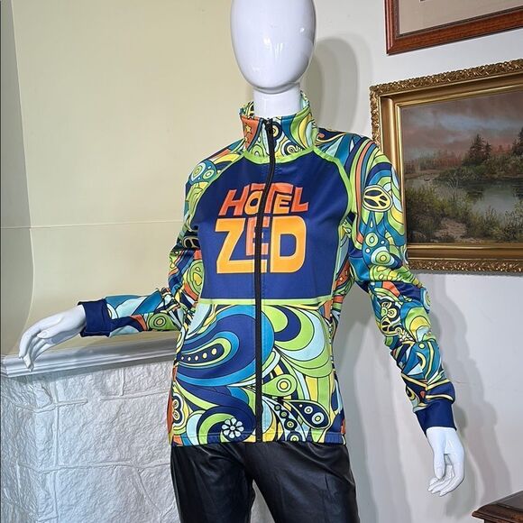 Hotel Zed Jakroo Bike Riding Multicoloured Jacket - Picture 2 of 13